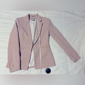 H&M Pink Tailored Blazer with Notched Lapel